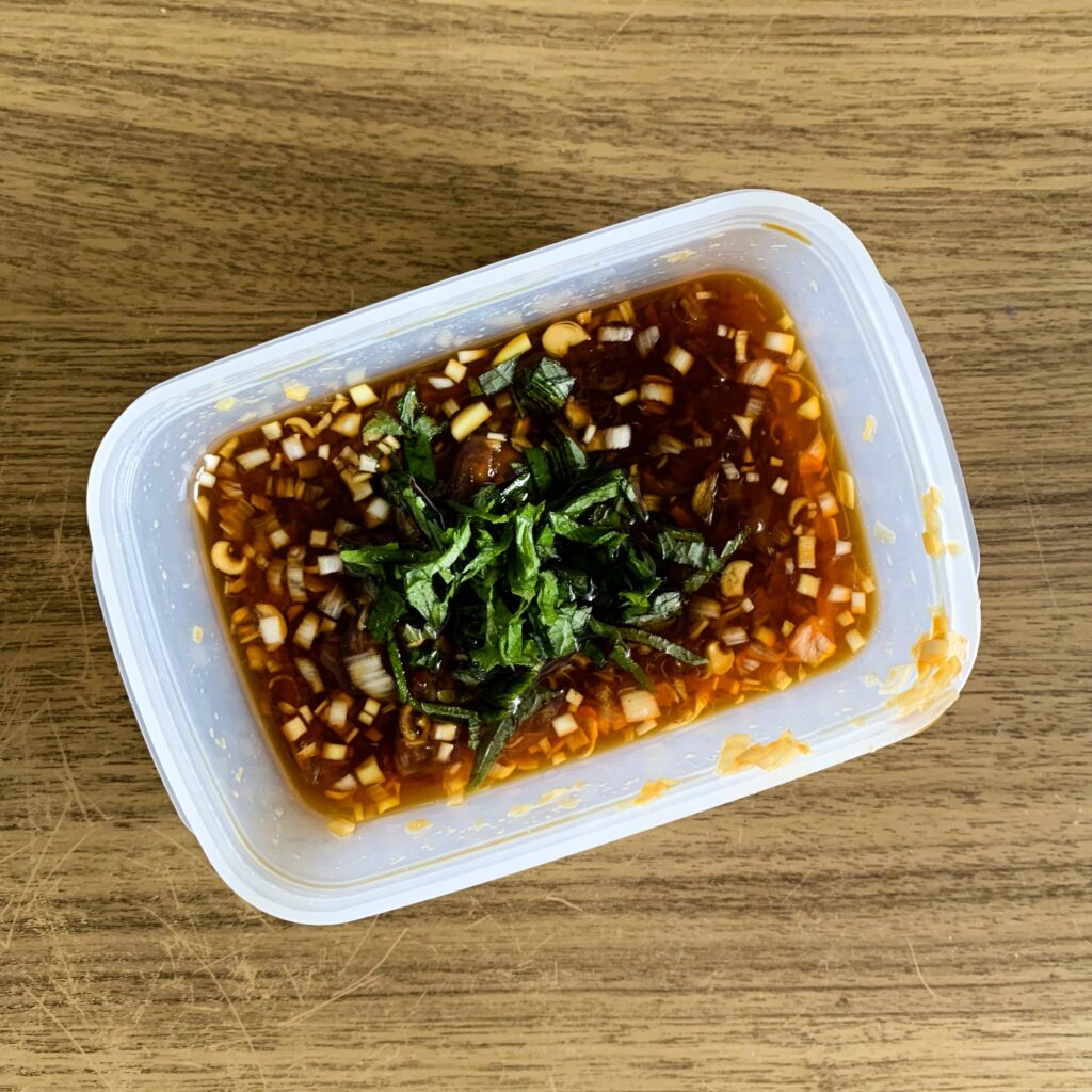 Japanese spanish mackerel ume sauce