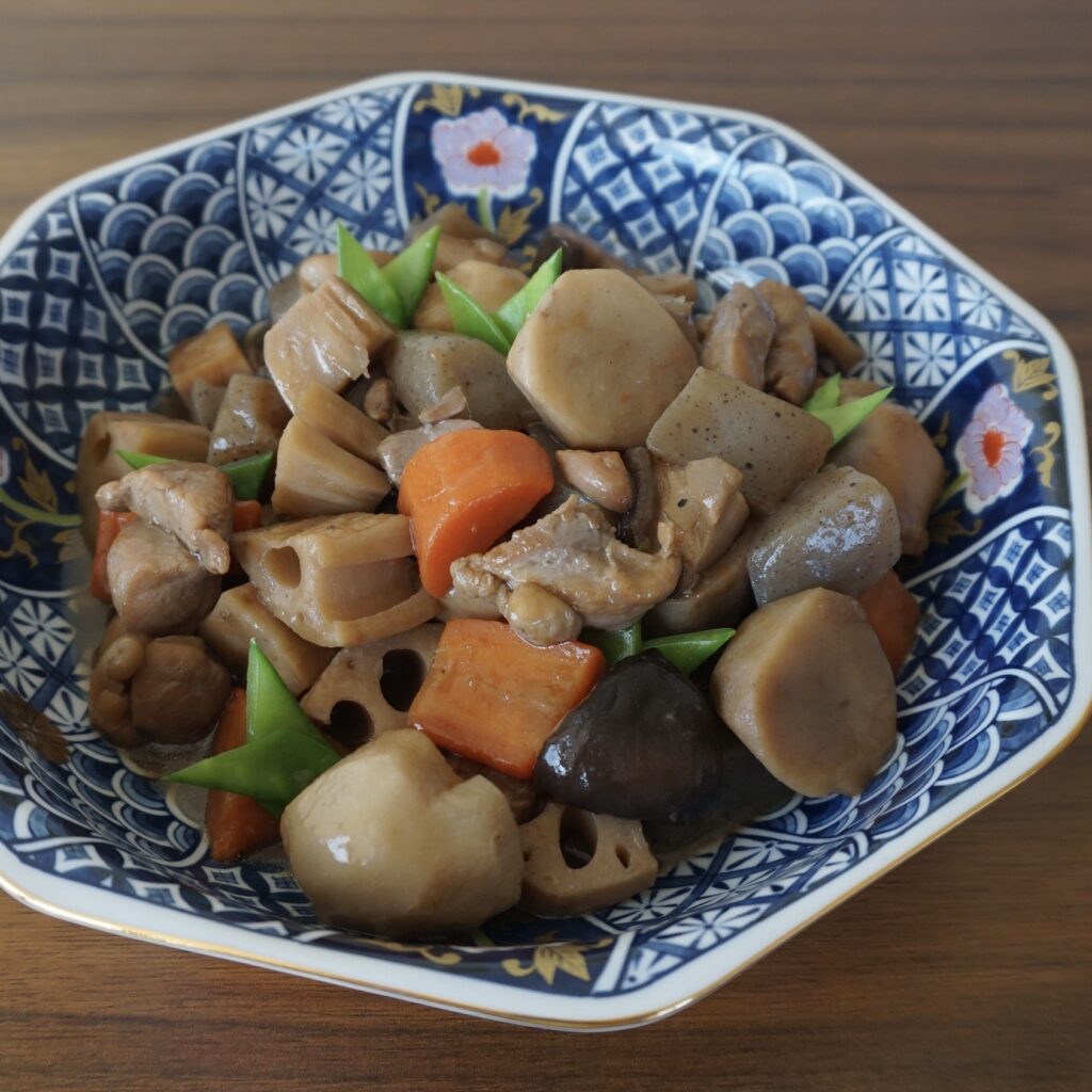 Chikuzenni recipe (simmered chicken and root vegetables)
