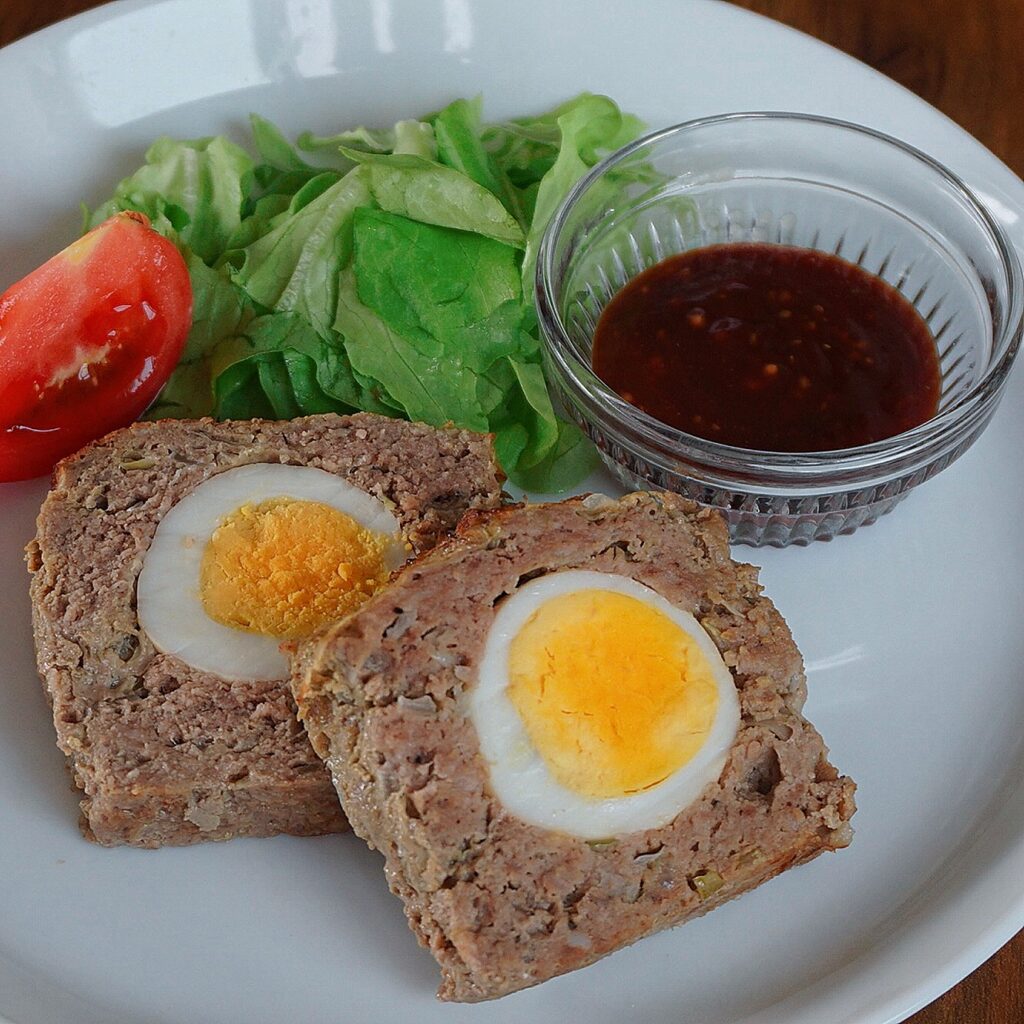 Meatloaf Stuffed With Hard-Boiled Eggs