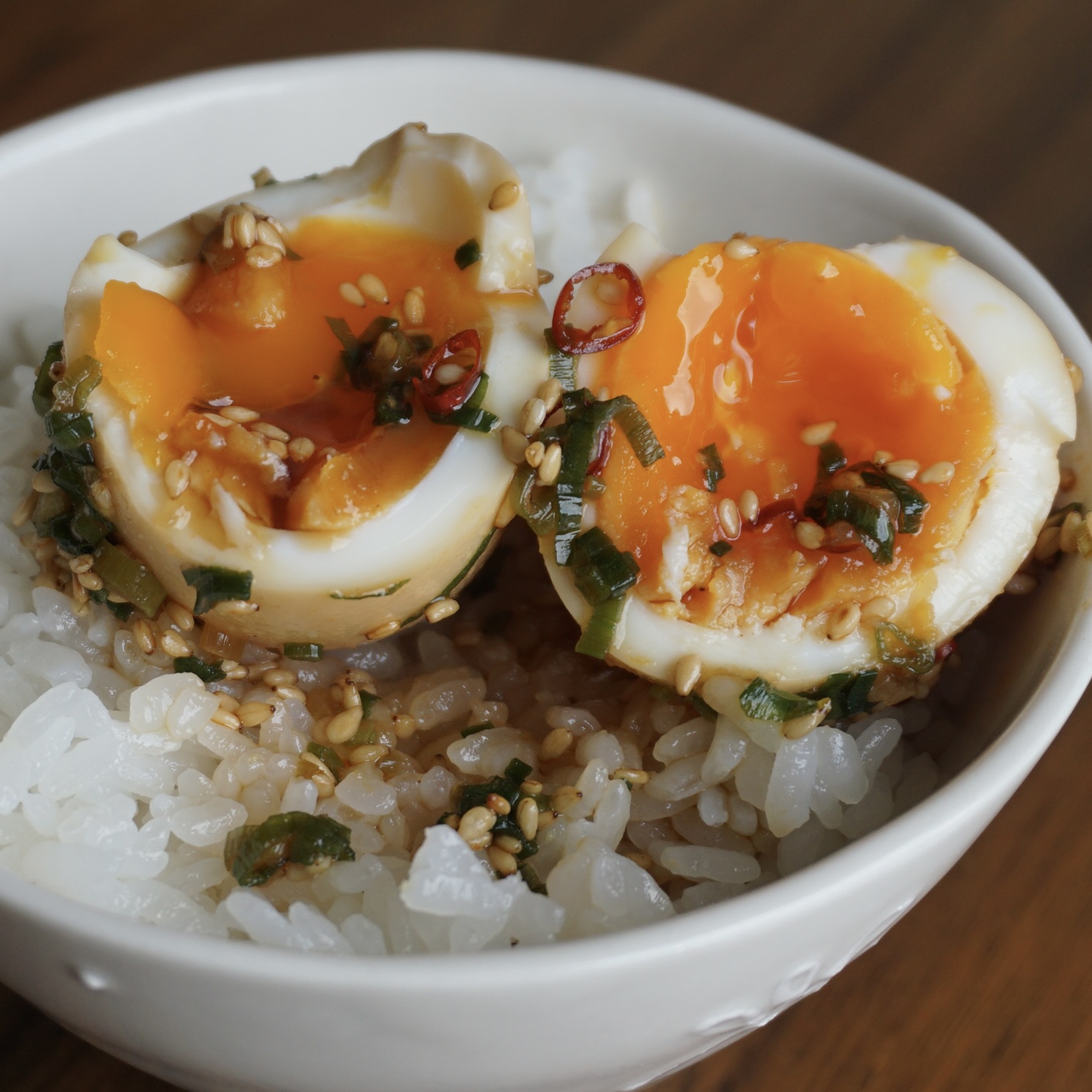 Ajitama (Boiled egg in soy sauce)