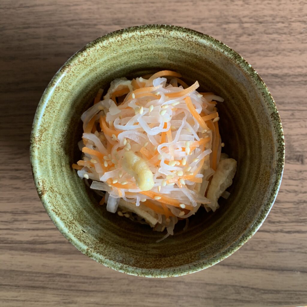 Namasu recipe (Vinegared daikon radish and carrot)