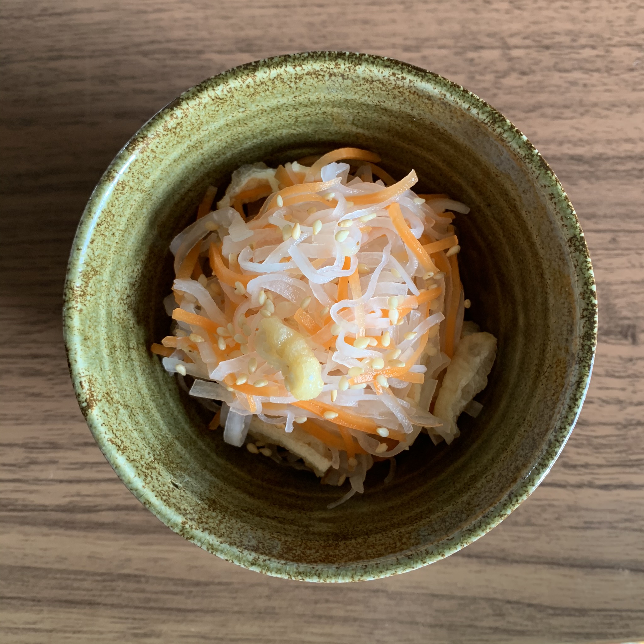 Namasu (Vinegared daikon radish and carrot)