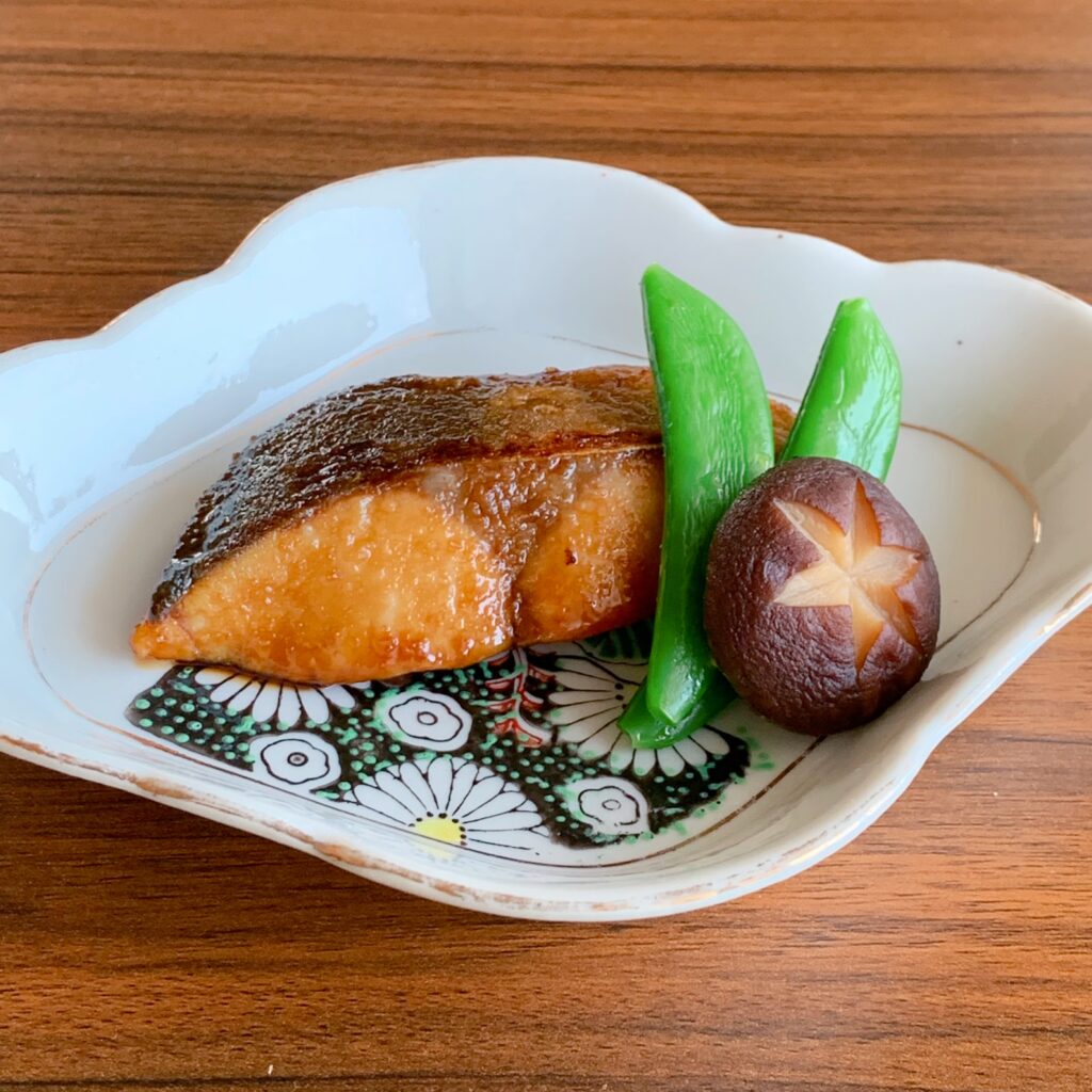 Hamachi glazed soy sauce