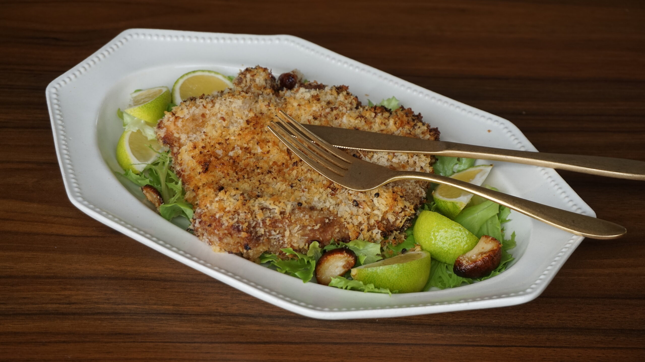 Crispy Mustard Panko-Crusted Chicken (Oven-Baked)