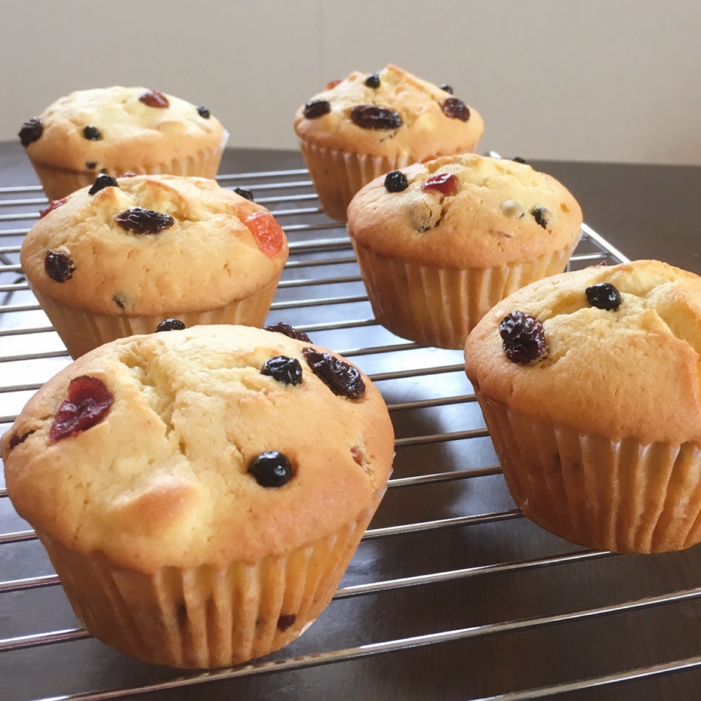 Easy Jewel-Box Muffins: Cream Cheese & Rum-Soaked Dried Fruit
