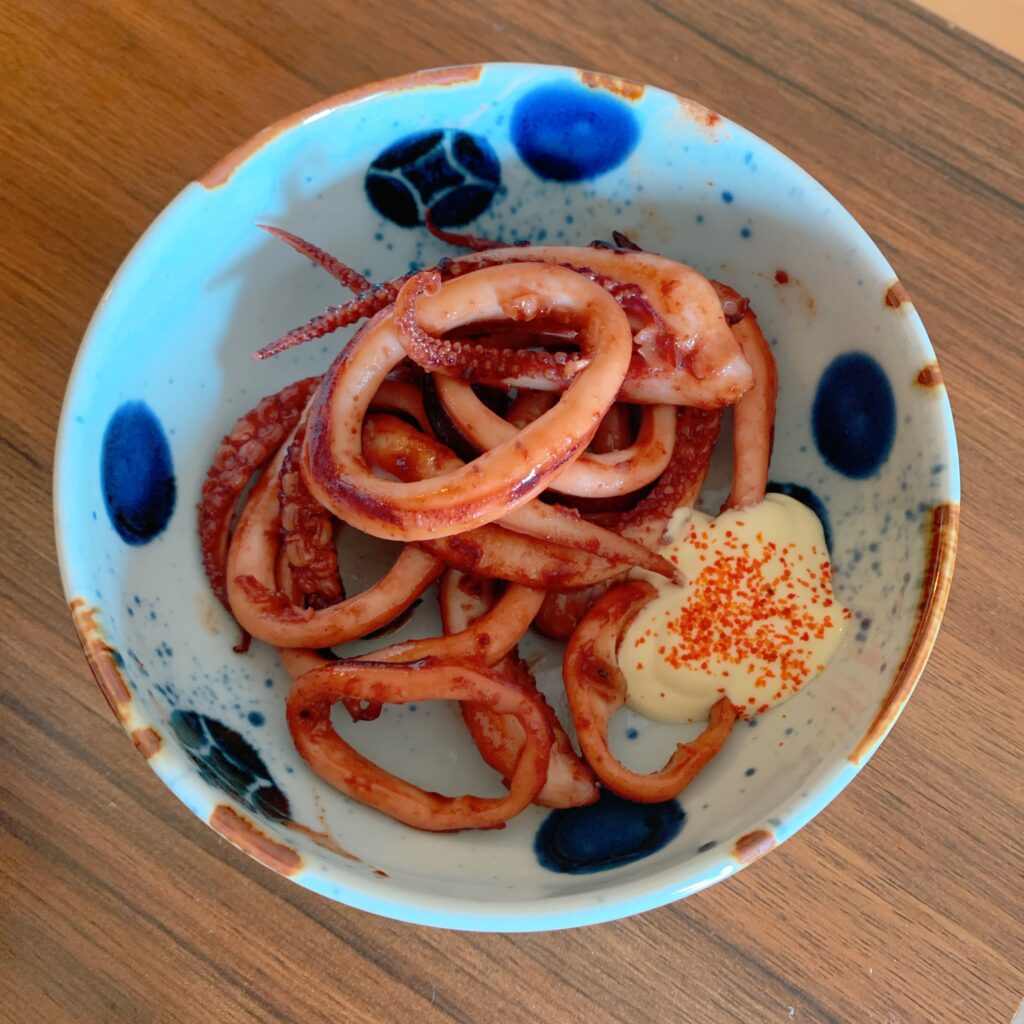Stir-Fried Squid With Butter Soy Sauce