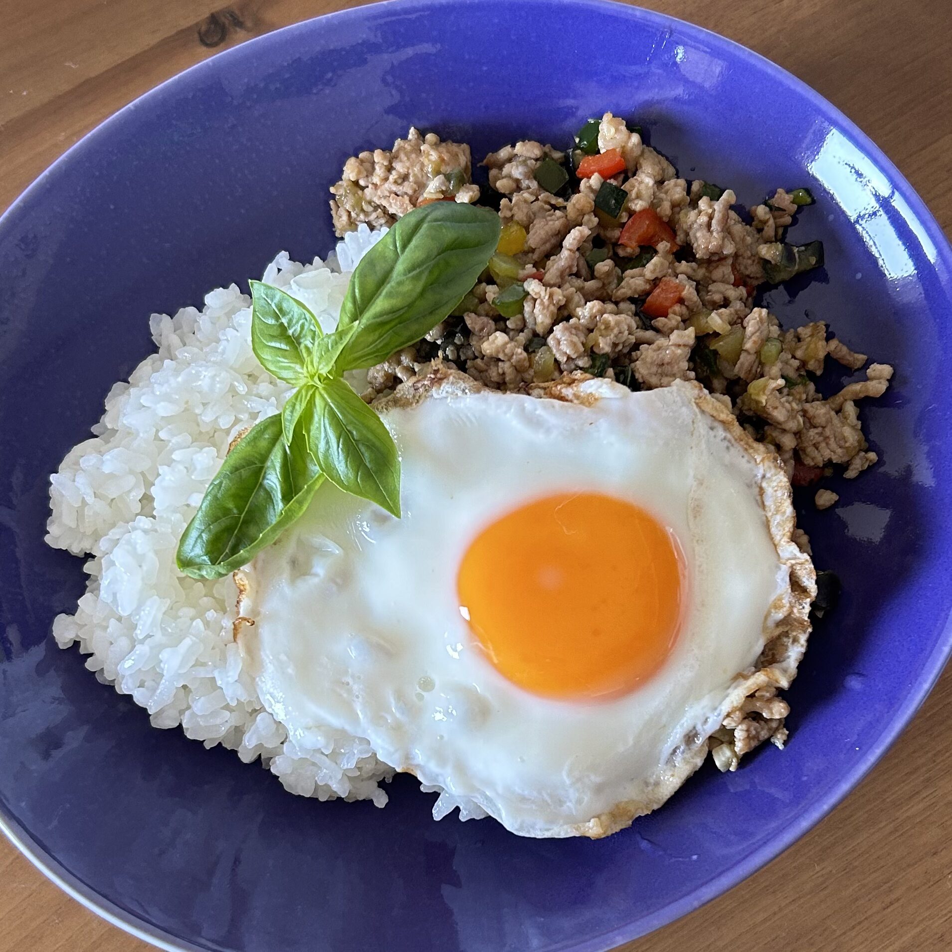 Easy Gapao Rice (Thai basil stir-fry)
