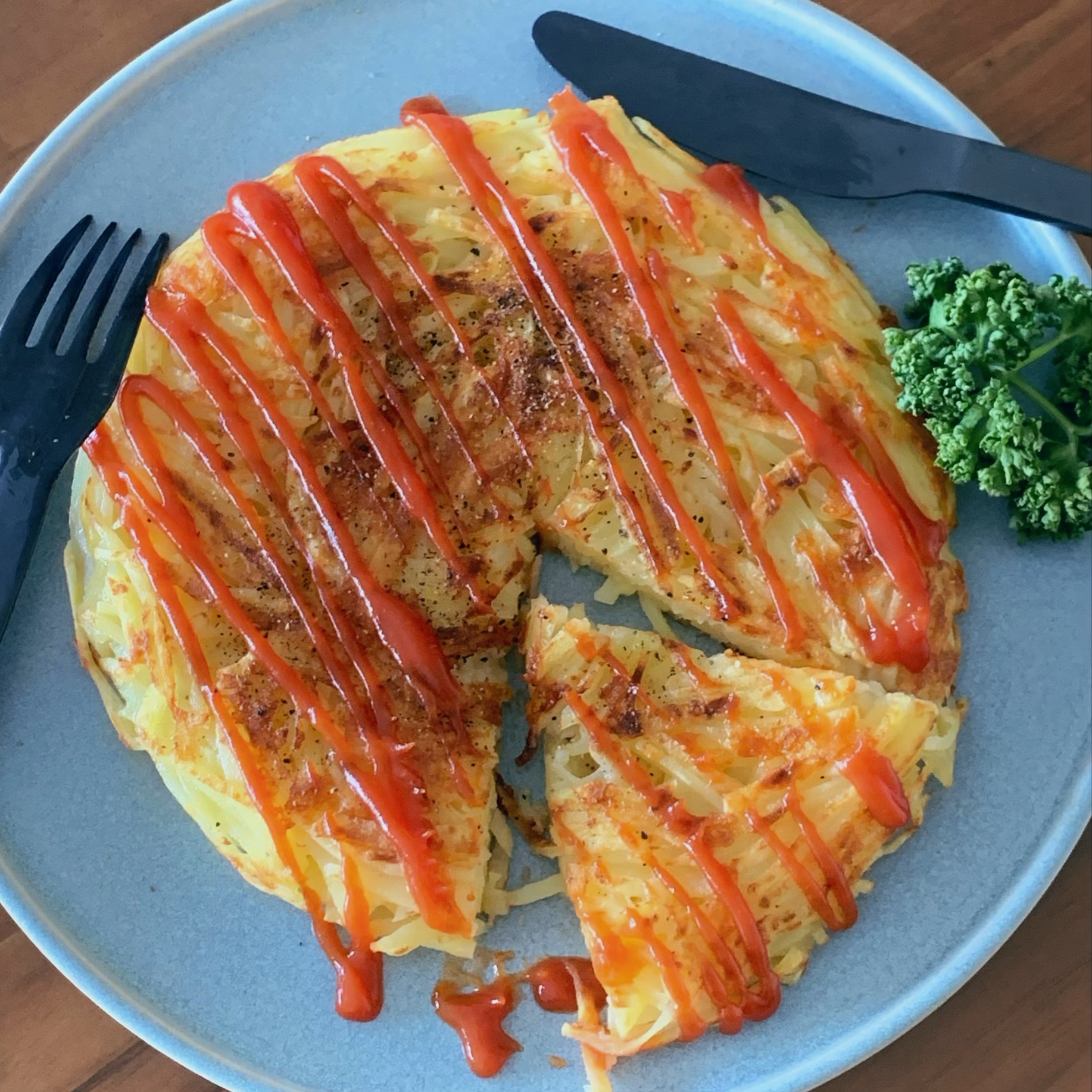 Easy Crispy Shredded Potato Galette