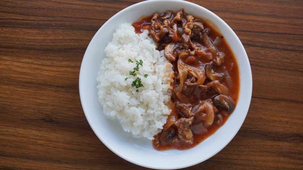 Hayashi Rice Recipe Without Roux (Japanese Beef Stew Rice)