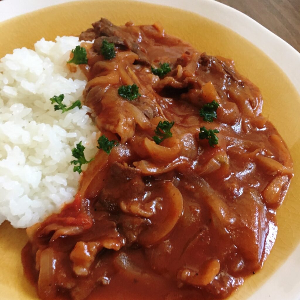 Hayashi rice recipe (Japanese Beef Stew Rice)