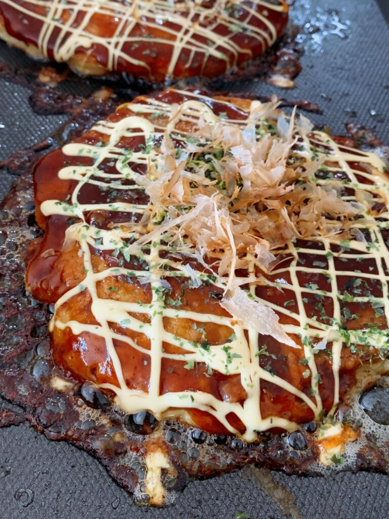 Japanese pancake okonomiyaki