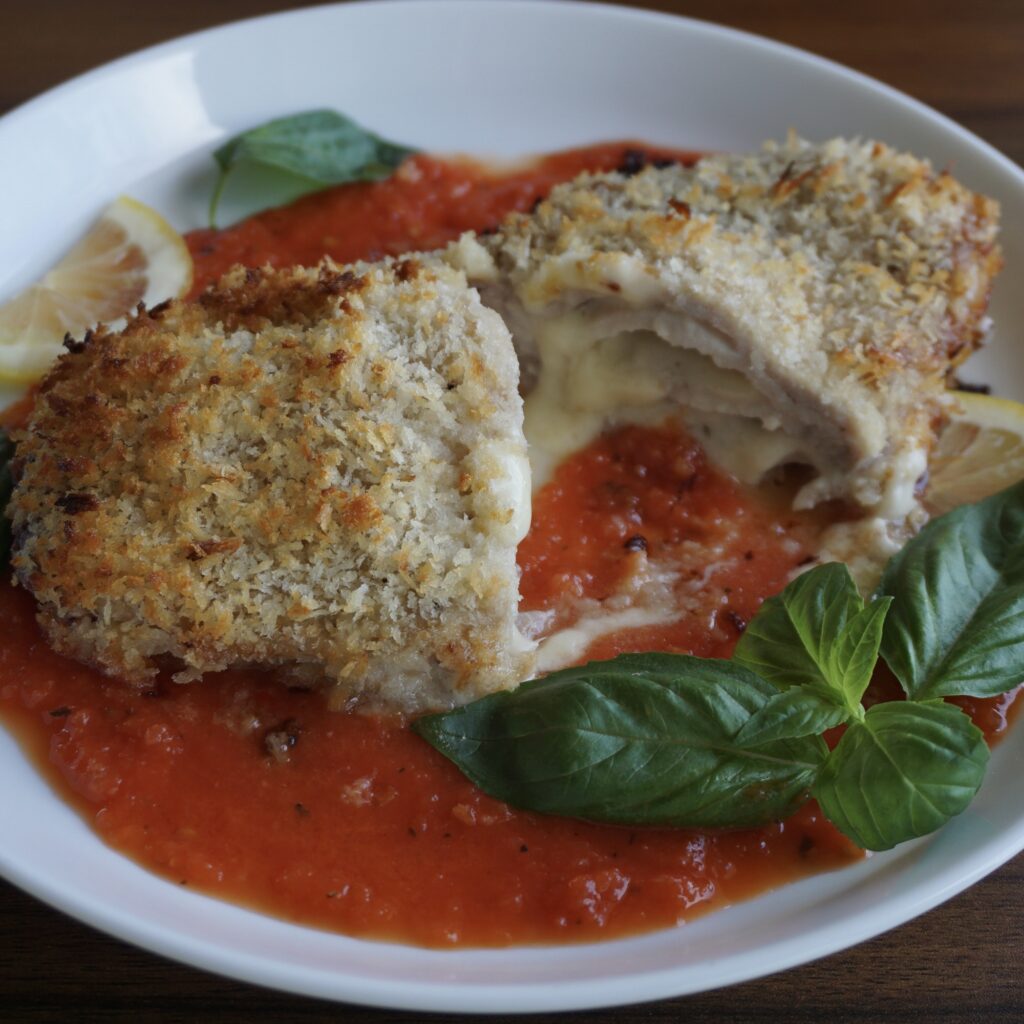 Oven-Baked Cheese Millefeuille Cutlets