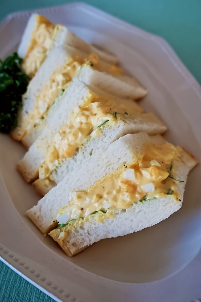 Fluffy Tamago sand (egg sandwich)