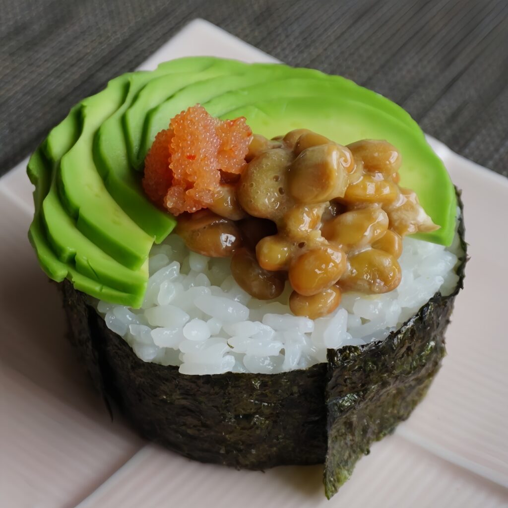 Natto gunkan rolls recipe that are good for the body