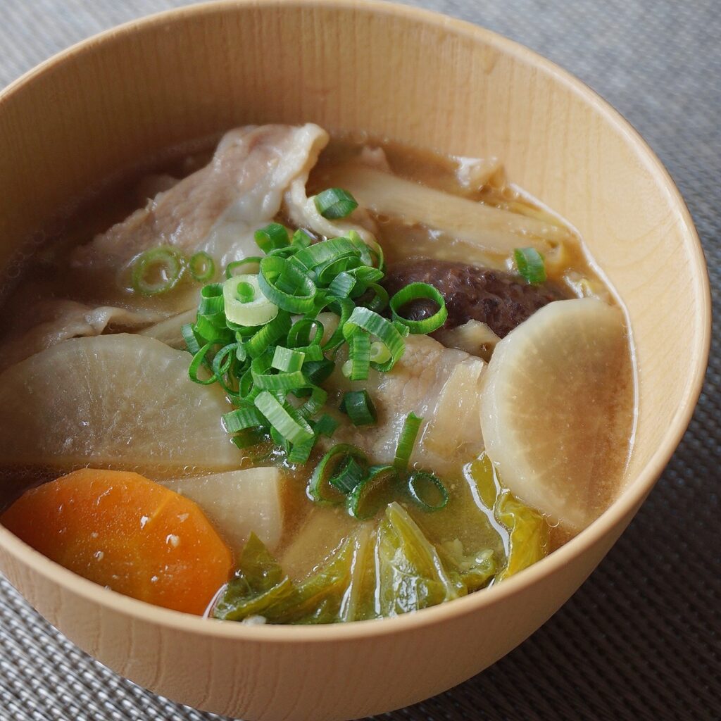 Butajiru (Pork belly Root vegetable Soup)