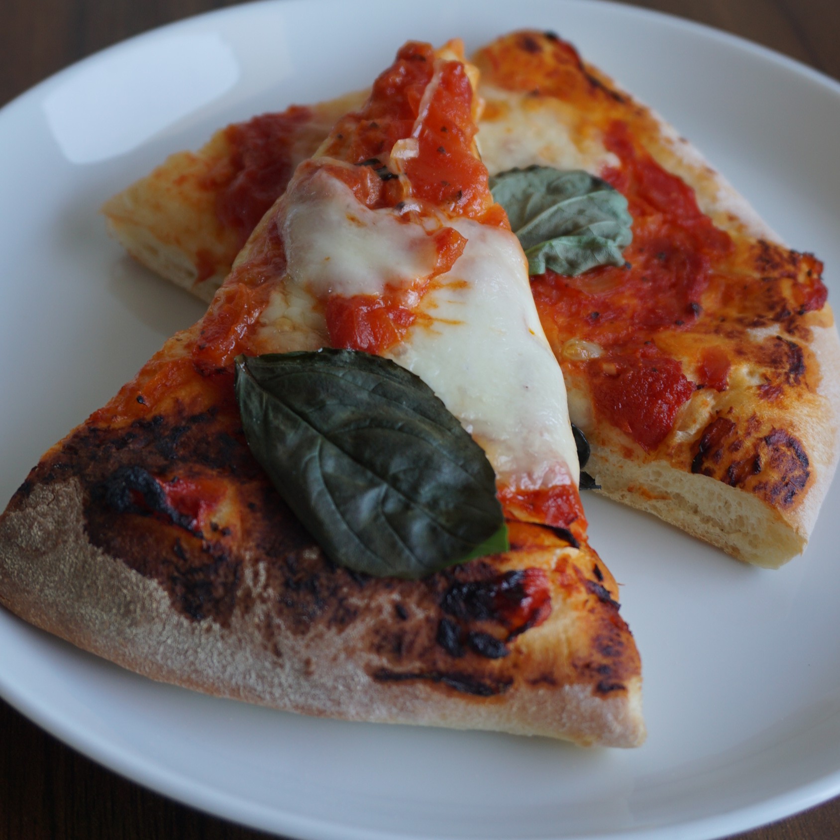 Margherita pizza made with a home bakery