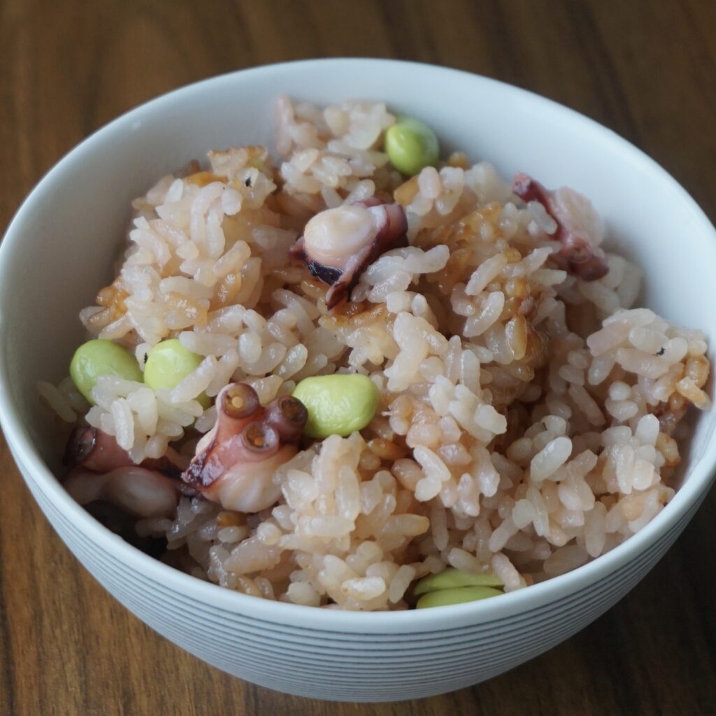 Tako meshi (octopus rice)