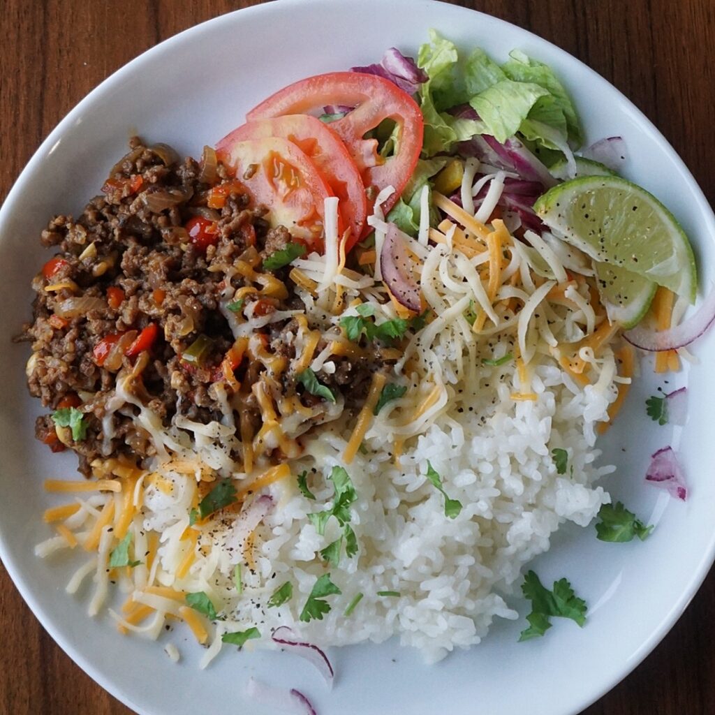 Taco rice 

