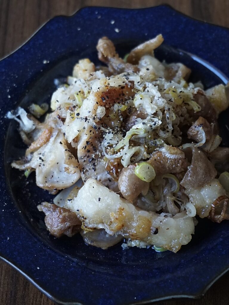 Negishio Horumon yaki (Salty Beef Offal)