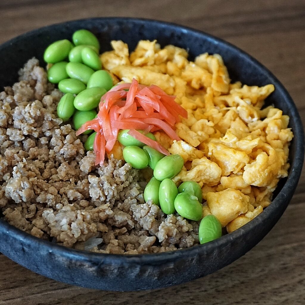 Soboro Don (Minced Meat Rice bowl)