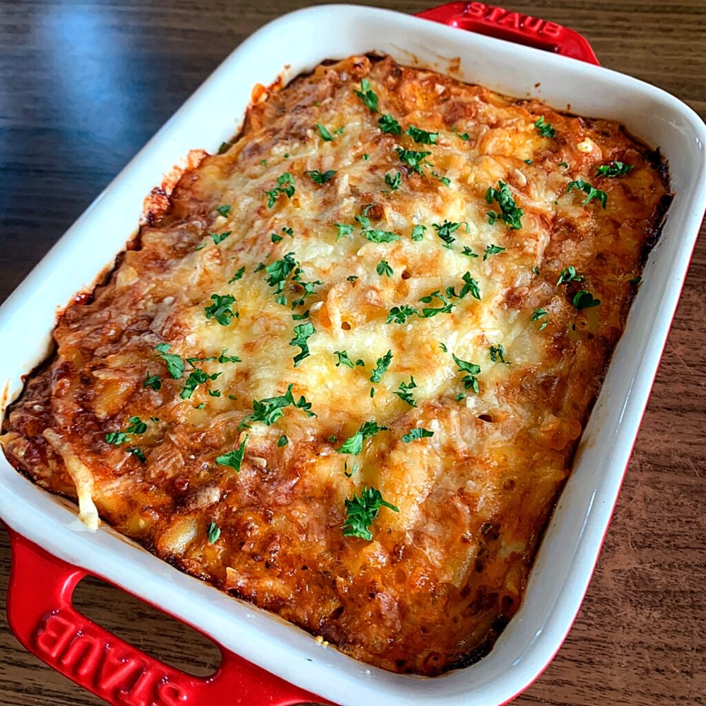 Meat Gratin With Eggs And Macaroni