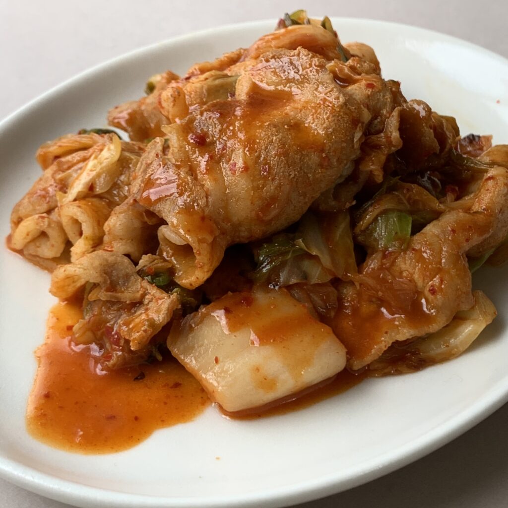 10分でスタミナ補給！豚キムチ炒め