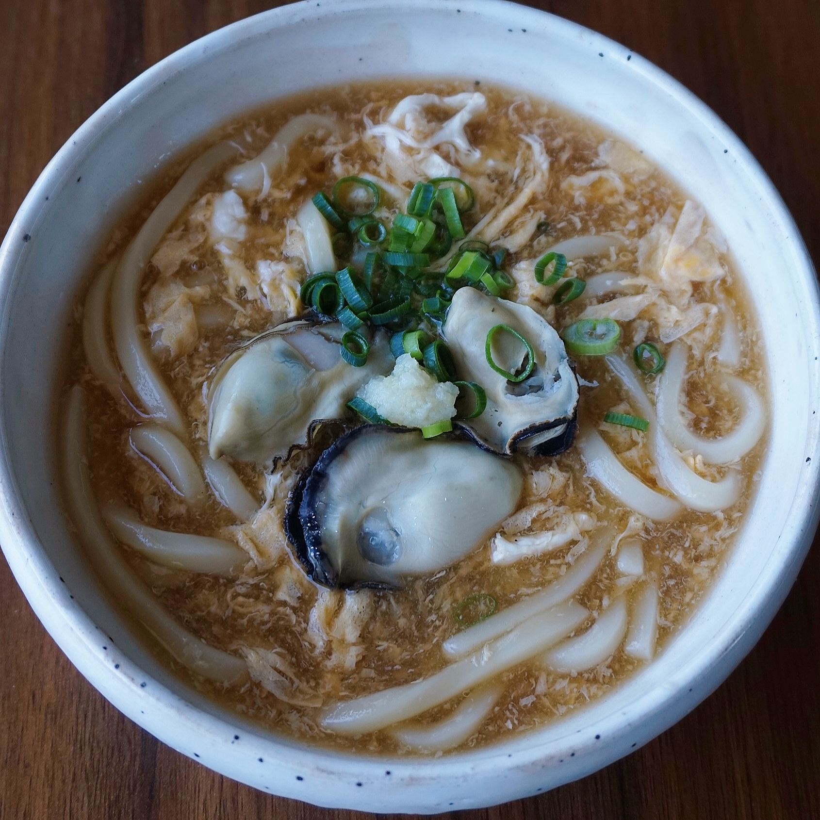 oyster kakitama udon