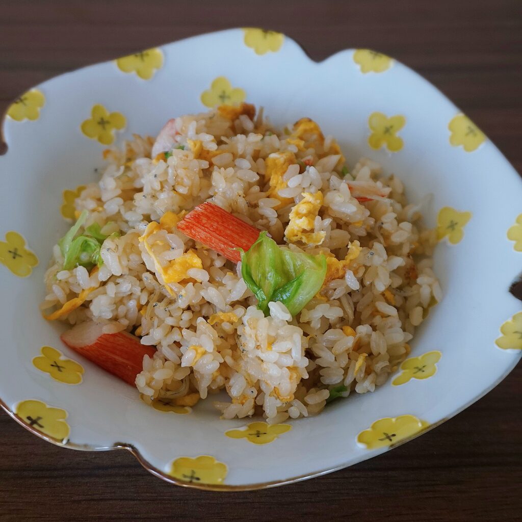 Umami-Packed Seafood Fried Rice: Lettuce, Crab & Shirasu Chahan