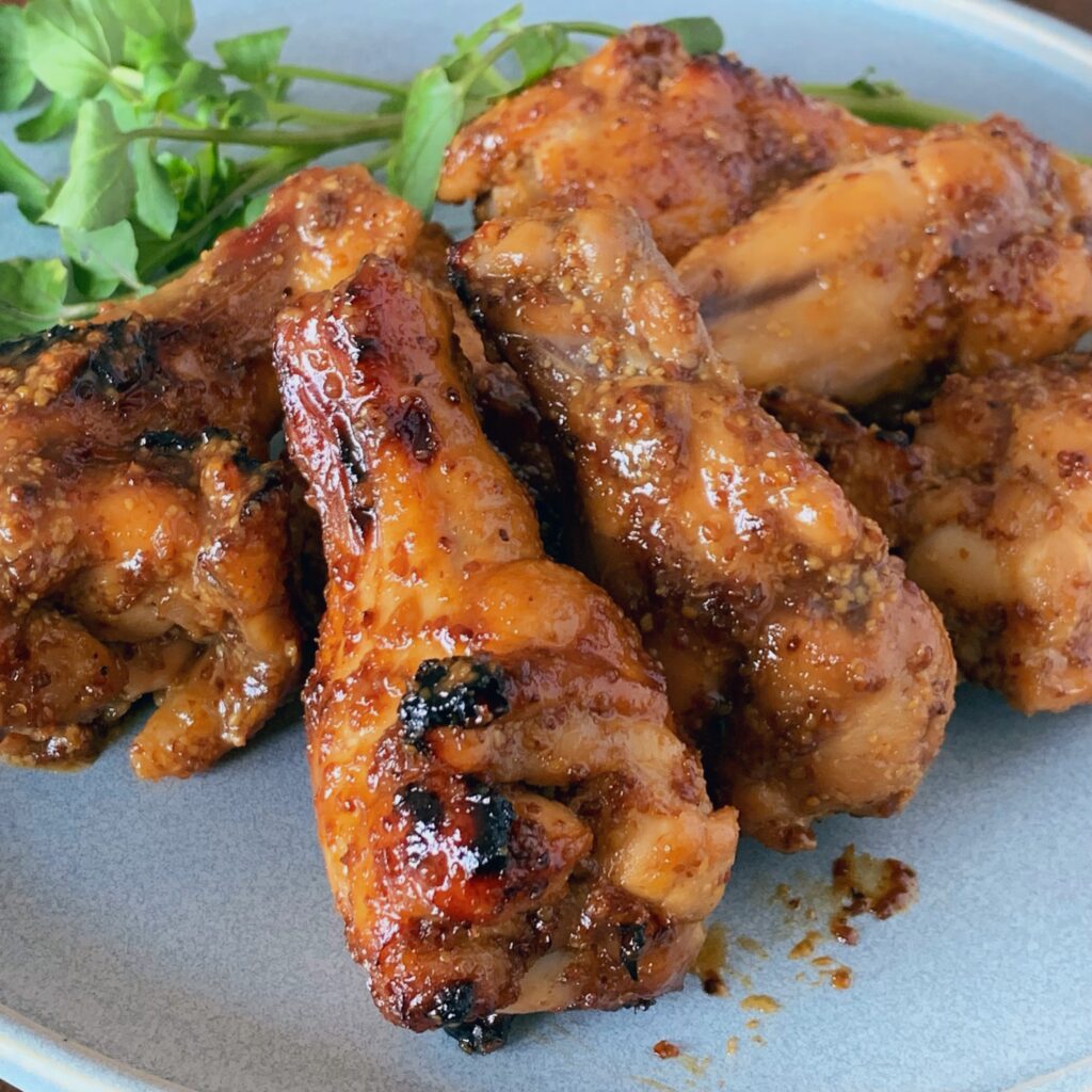 オーブンとフライパンで作るハニーマスタードチキン